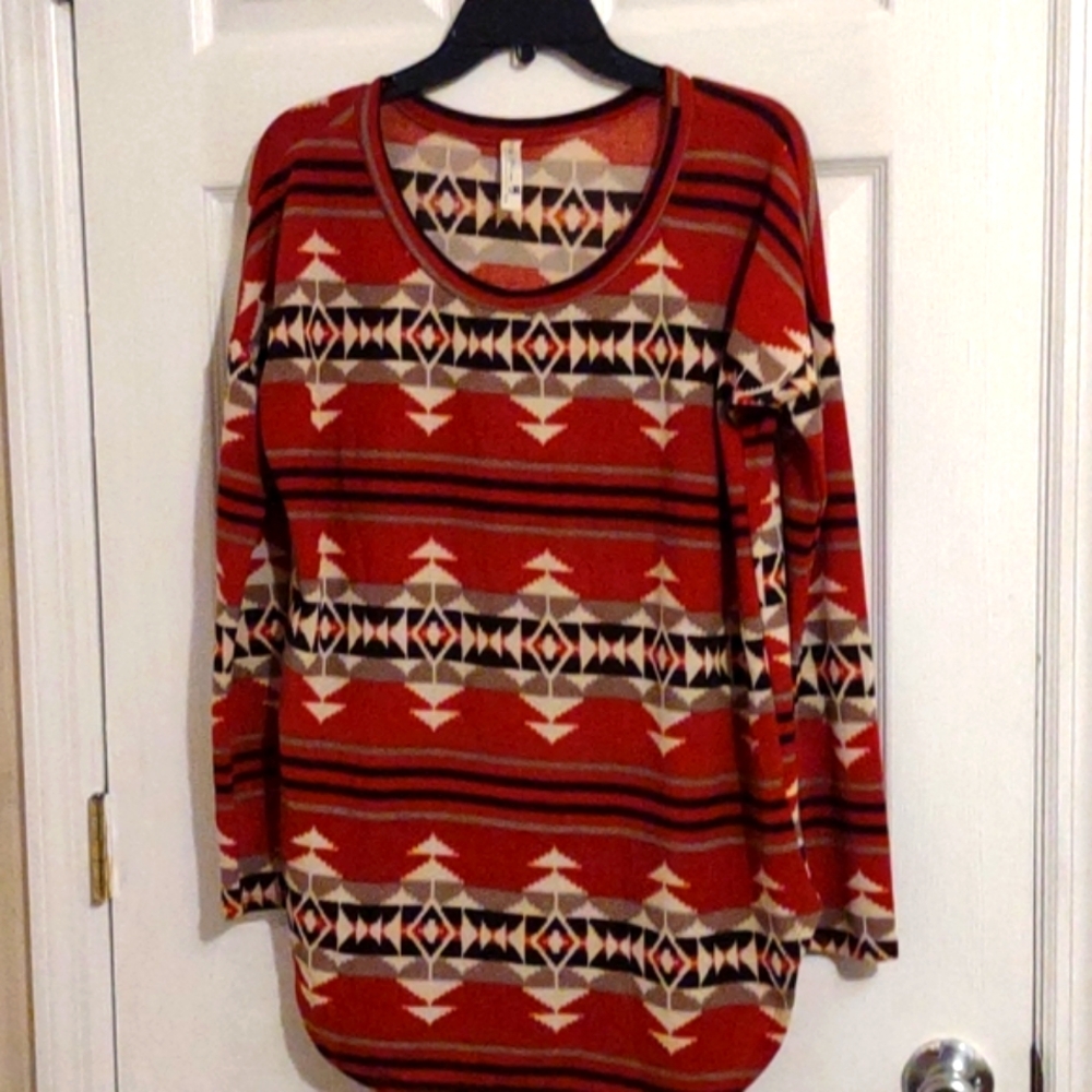 PINK OWL multicolor blouse size medium